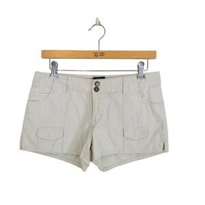 Tommy Jeans Y2K Low Rise Corduroy Shorts Cream Beige Size 5 Tommy Hilfiger
